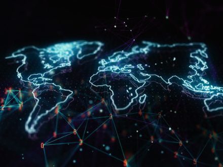 Holographisches Bild des Globus